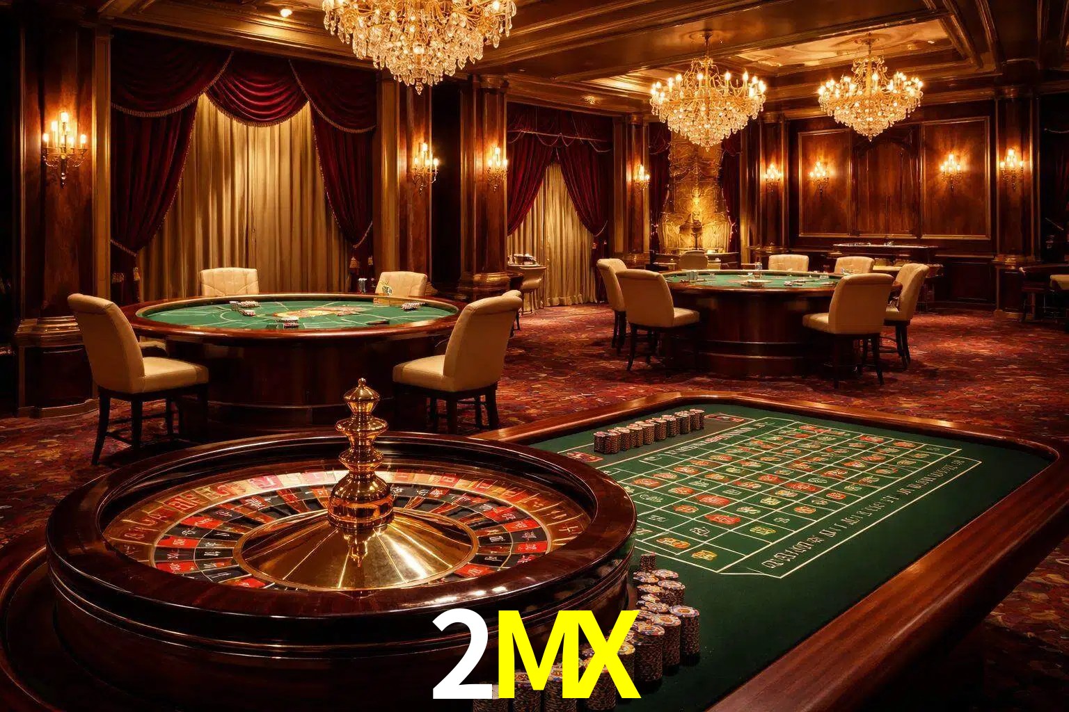 Una escena premium de mesa de casino en vivo con cartas, elementos de ruleta y un ambiente pulido de estudio de transmisión.